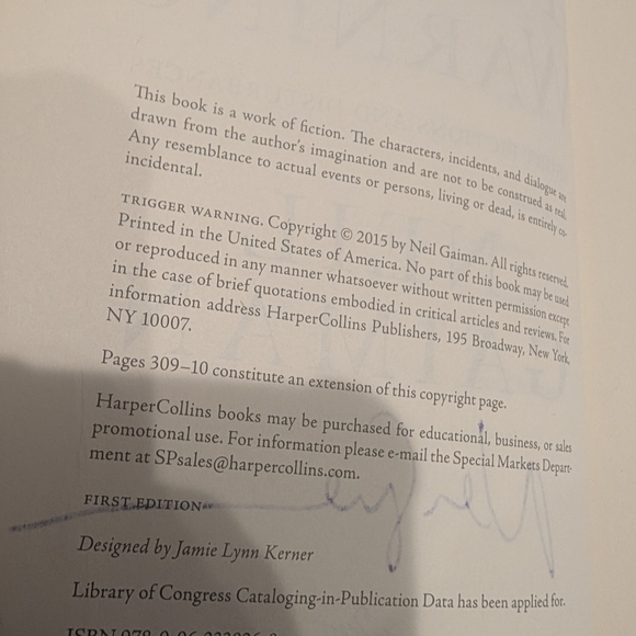 'Trigger Warning' Autographed First Edition Book - Picture 8 of 13